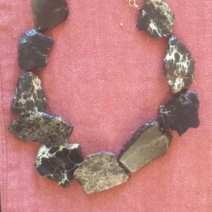 Beautiful blackjack Jasper stones necklace
